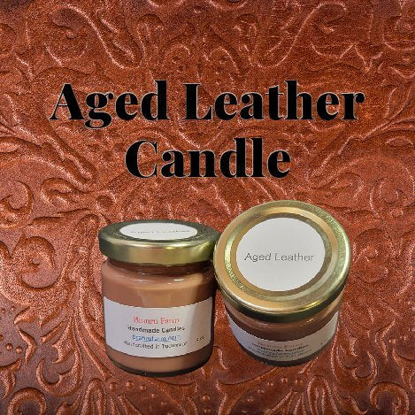 Aged Leather Candle