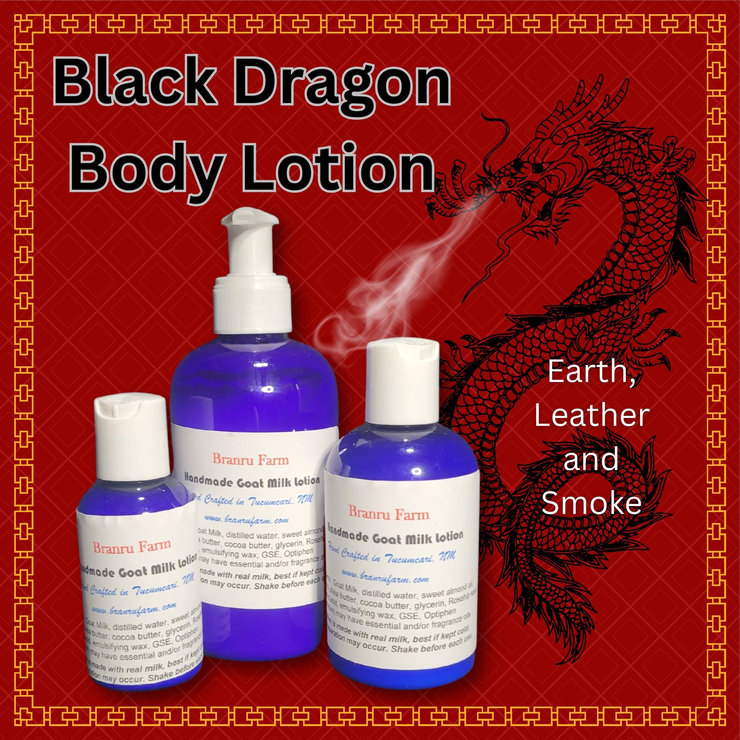 Black Dragon Goat's Milk Body Lotion